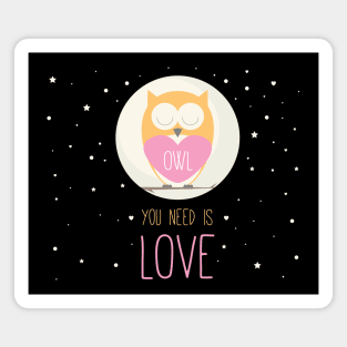 Owl you need is love Magnet